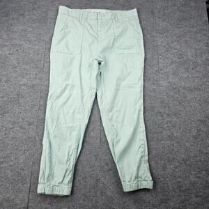 Frank & Eileen Jameson Pants Womens 12 Green Flax Joggers Minimal Summer Classic